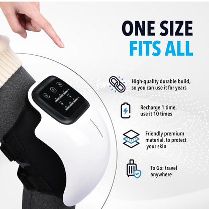 Wireless Knee and Shoulder Massager. Led Therapy