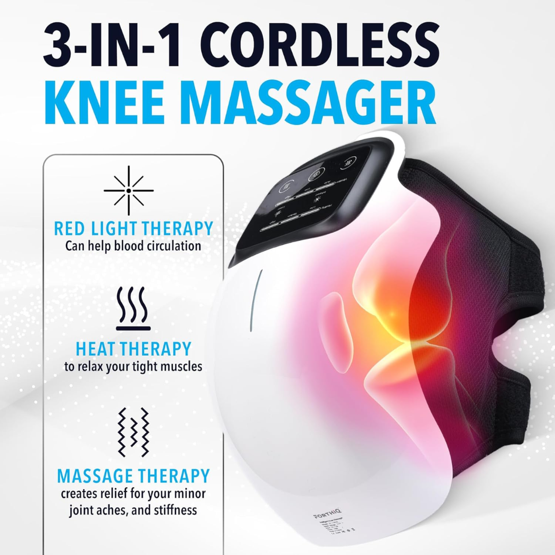 Wireless Knee and Shoulder Massager. Led Therapy